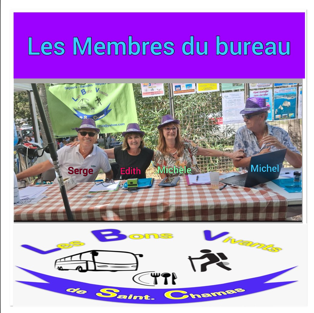 LES MEMBRES DU BUREAU